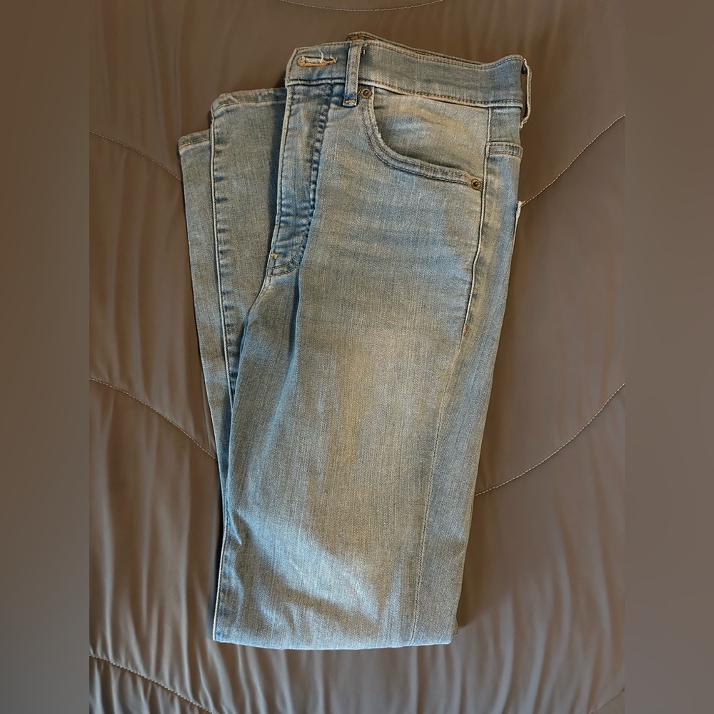 Express Women's High Rise Light Blue Jeans